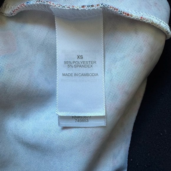 Womens Bisou Bisou Multicolor Blue Midi Pencil Skirt Casual Work Wear Size XS - Picture 4 of 6